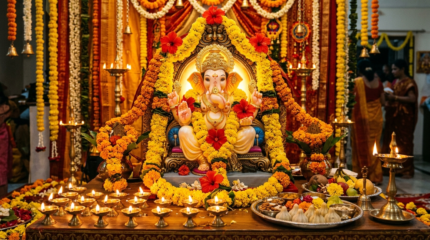 Vinayaka Chavithi 2026 festive Ganesha wishes